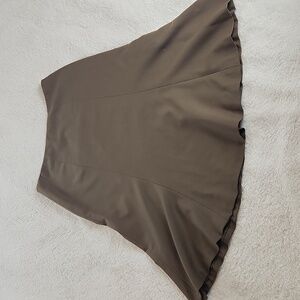 Ralph Lauren Petite, olive green bell wool blend skirt size 6P, read description